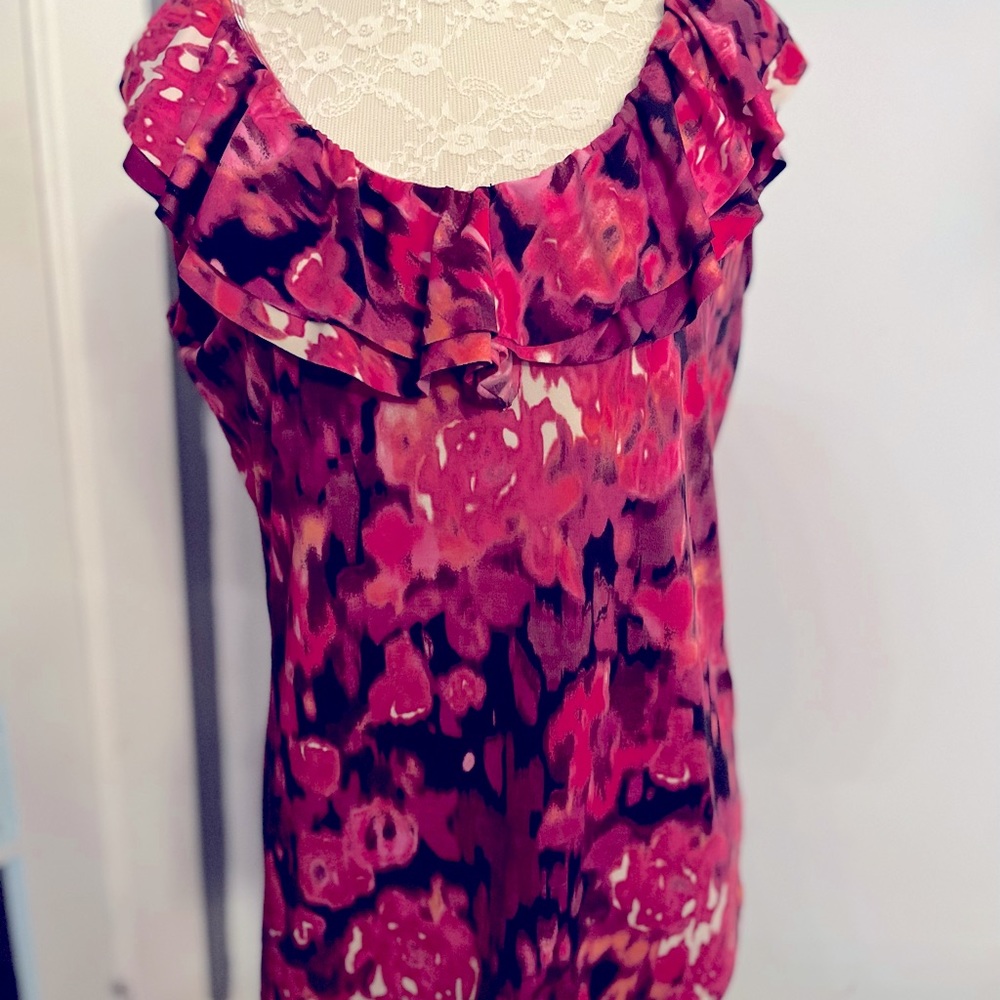 Fashion Bug Springtime Ruffled Tank M